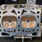 Cylinder Heads Cerakote Titanium Red