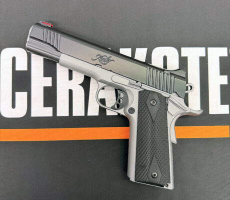Kimber-1911 Pistol - Cerakote Titanium E-250 & Blackout E-100